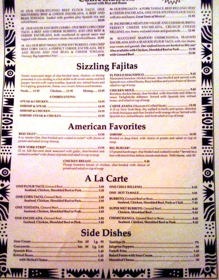 Ferdinand's Mexican Restaurant - Escanaba, MI menu_pic
