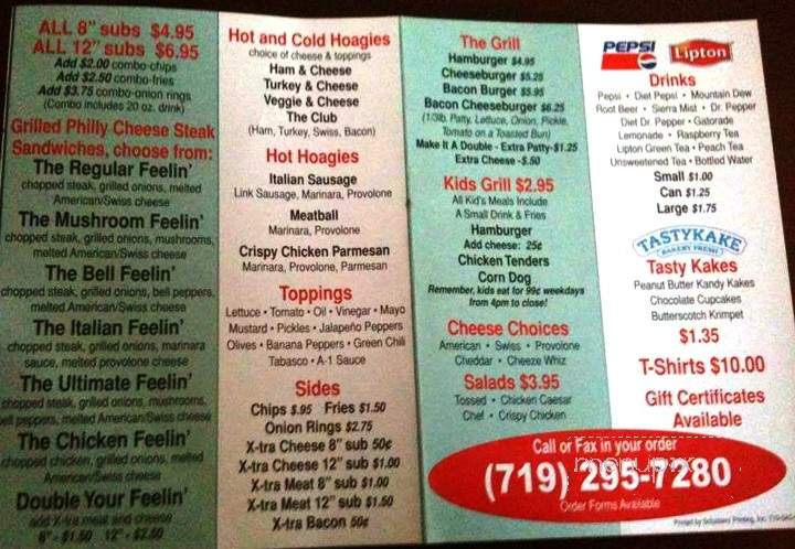 Feelin' A Little Philly - Pueblo, CO menu_pic