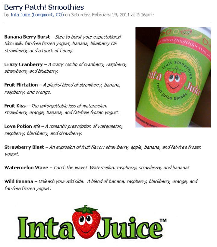 Inta' Juice - Longmont, CO menu_pic