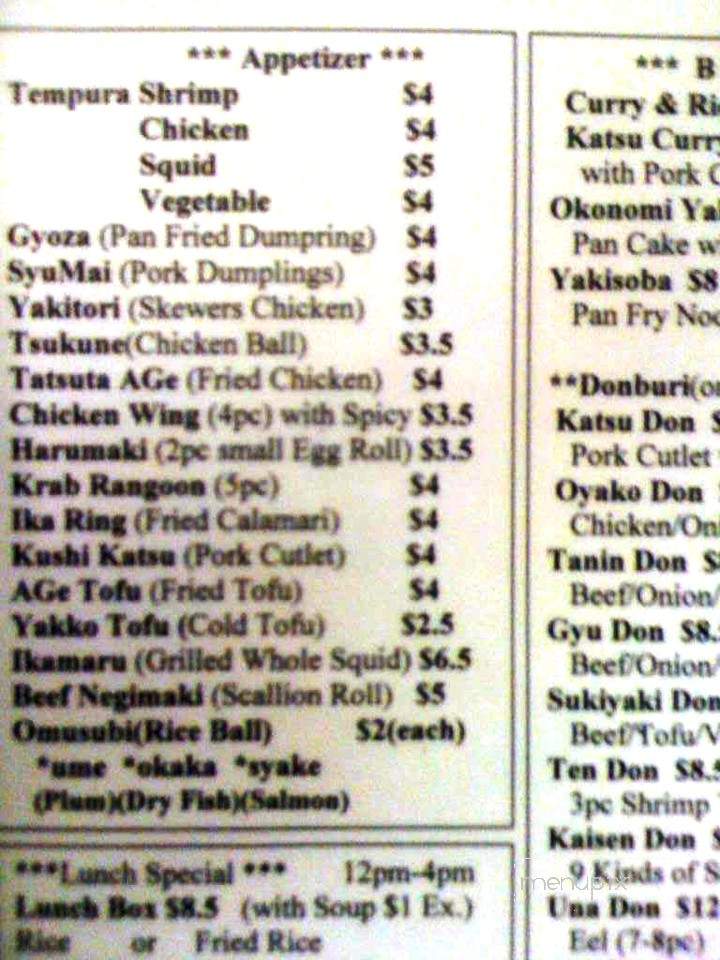 I Ai Sushi - Tampa, FL menu_pic