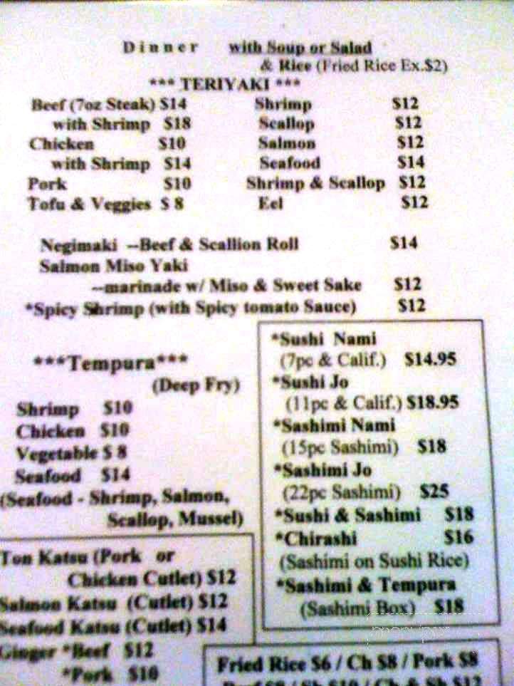 I Ai Sushi - Tampa, FL menu_pic