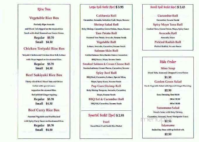 Katie's Rice Box - Campbell River, BC menu_pic