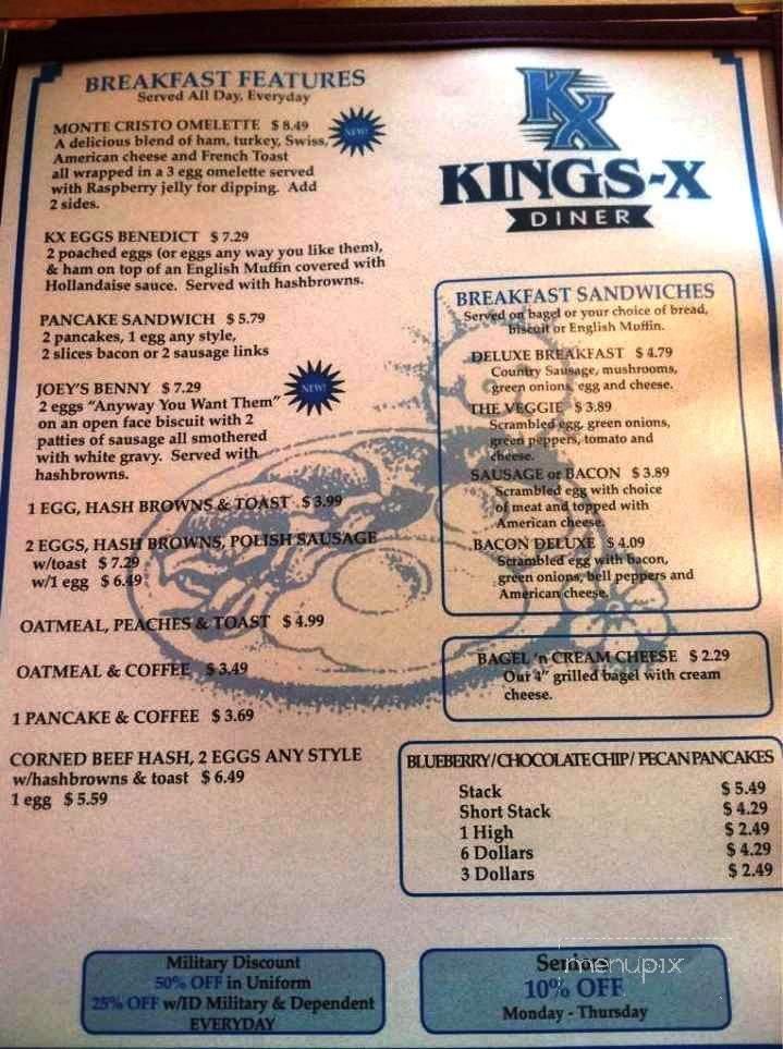 Kings-X - Wichita, KS menu_pic