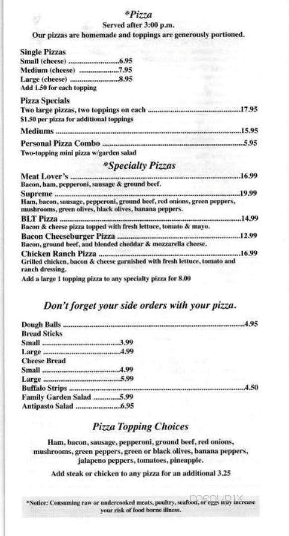 Lennon Cafe - Lennon, MI menu_pic