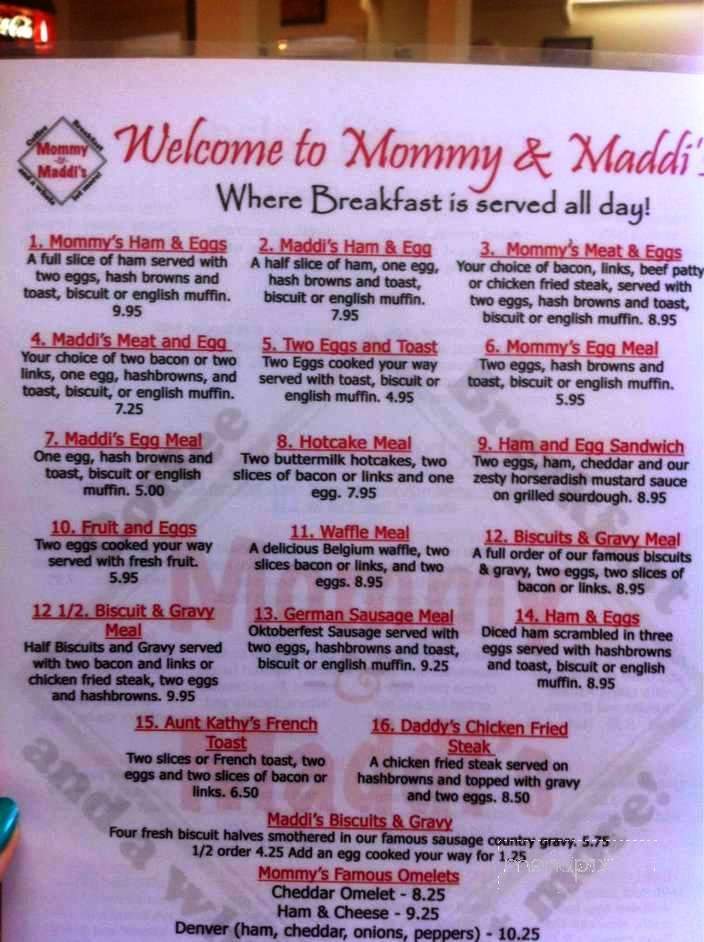 Mommy and Maddi's - Keizer, OR menu_pic
