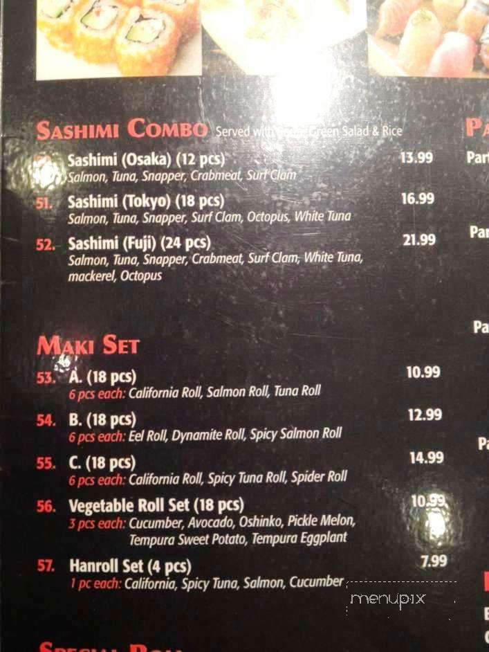 Mika Sushi - Oakville, ON menu_pic