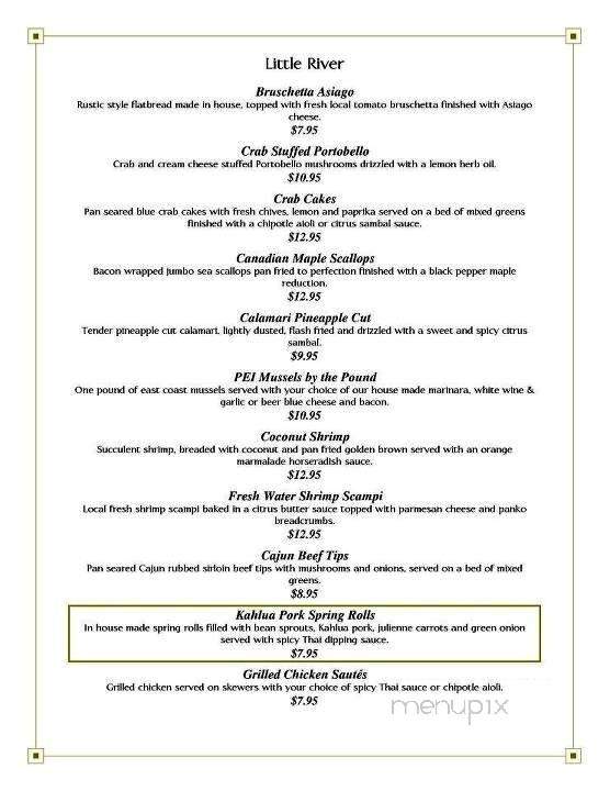 Menard's Sea Food Tavern - Windsor, ON menu_pic