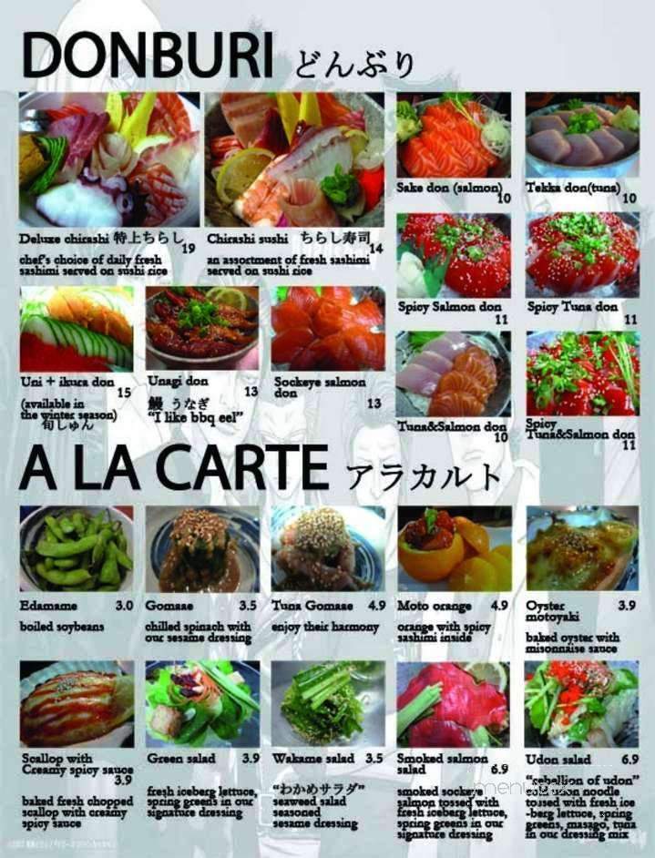 Sushimoto - Burnaby, BC menu_pic