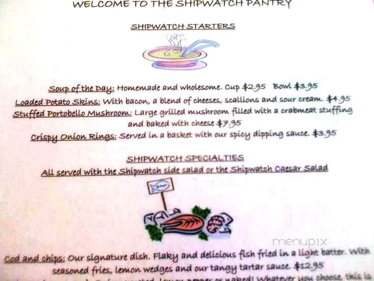 Shipwatch Pantry - Largo, FL menu_pic