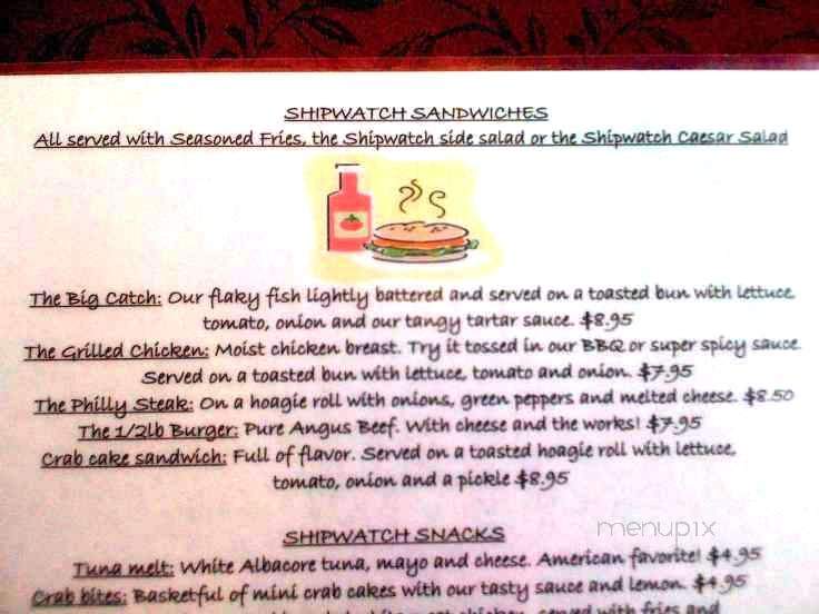 Shipwatch Pantry - Largo, FL menu_pic