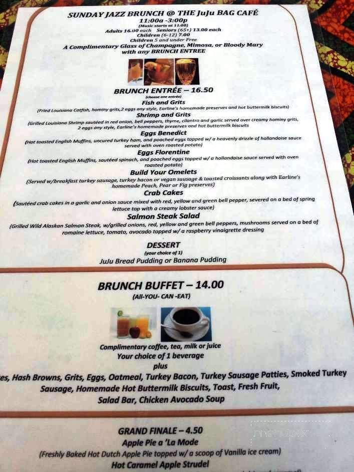 The JuJu Bag Cafe - New Orleans, LA menu_pic