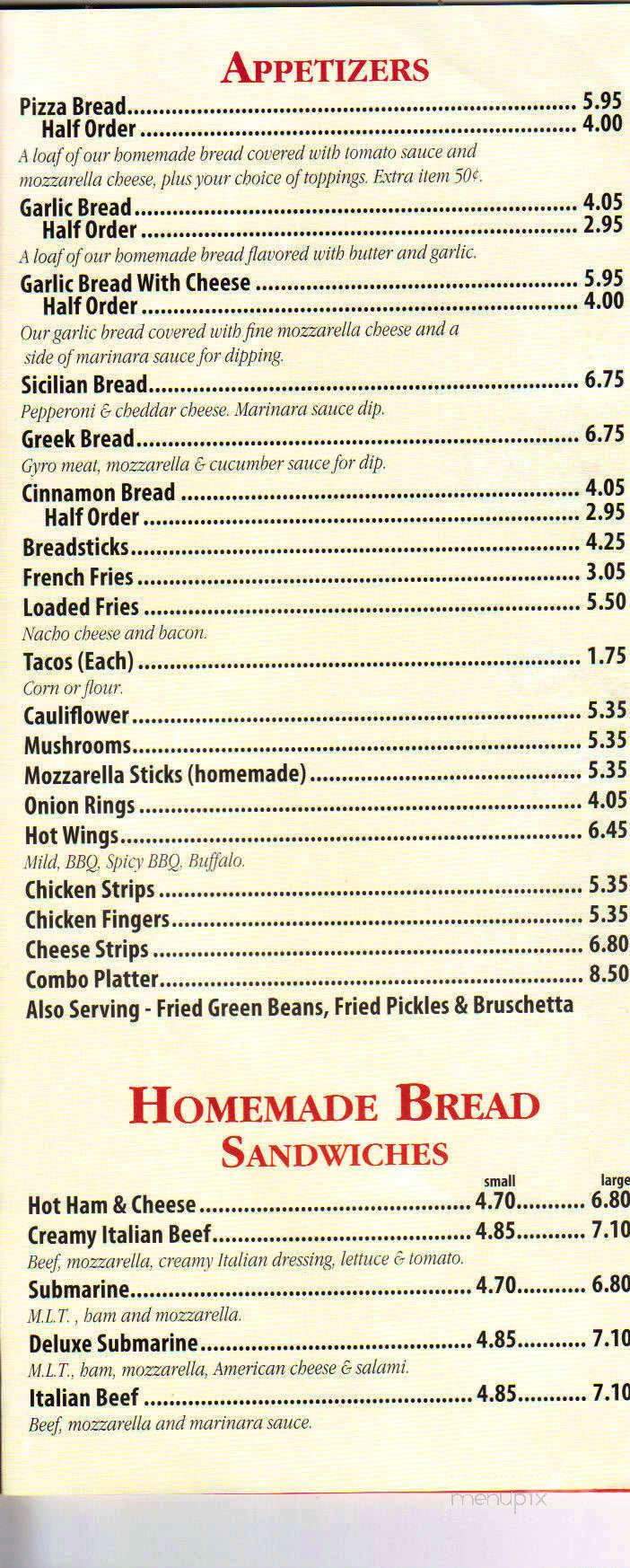 Alfano's Pizzeria - Knoxville, IL menu_pic