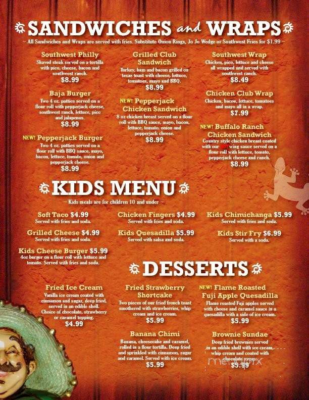 Cervesas Southwest Grill - Newport, ME menu_pic