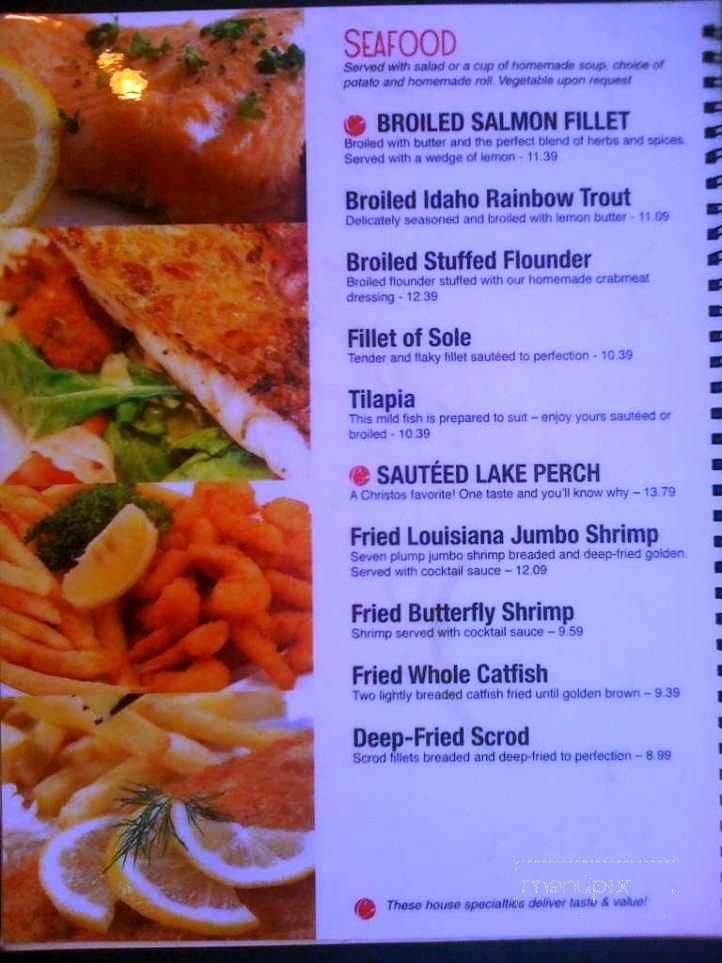 Christos Family Dining - Plymouth, IN menu_pic