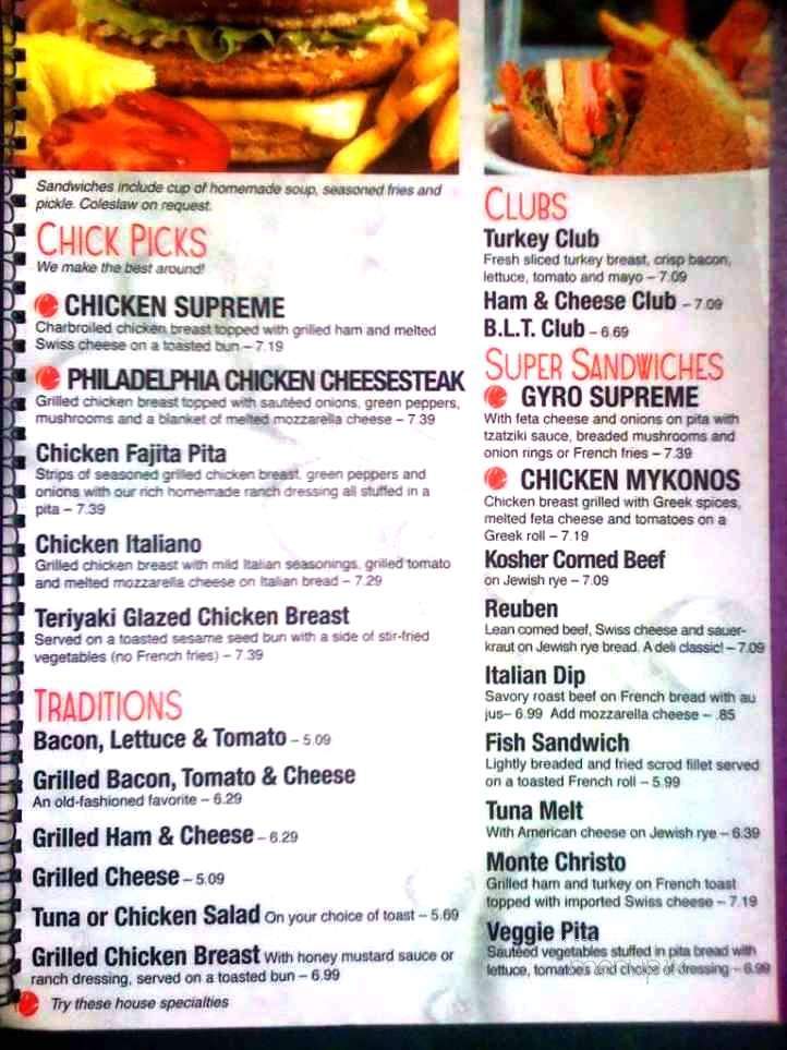 Christos Family Dining - Plymouth, IN menu_pic