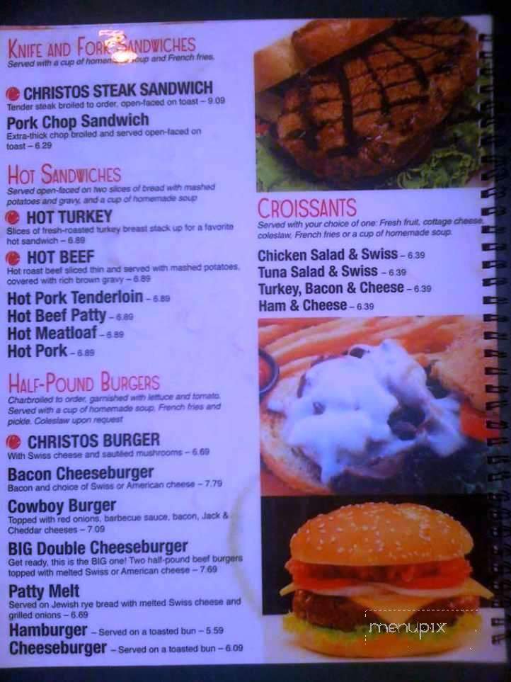 Christos Family Dining - Plymouth, IN menu_pic