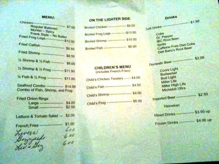 Chester's Cypress Inn - Schriever, LA menu_pic