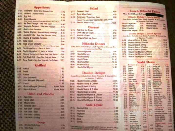 Fusion Japanese & Thai - Greenwood, SC menu_pic