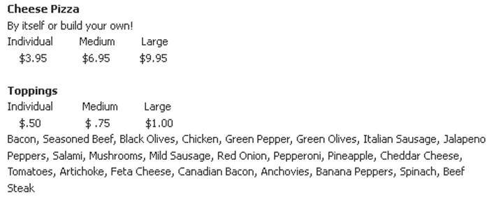 Leonardo's Pizza Villa - Harrison, AR menu_pic