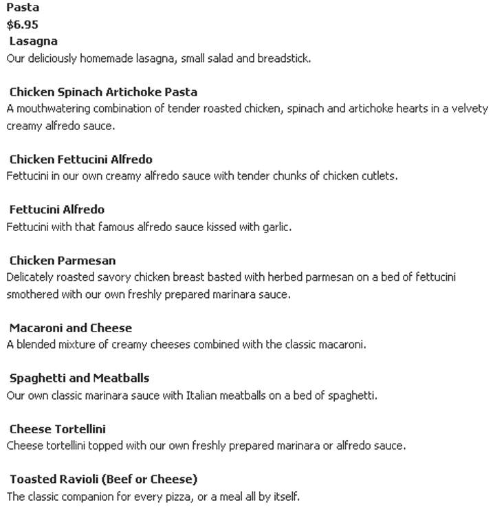 Leonardo's Pizza Villa - Harrison, AR menu_pic
