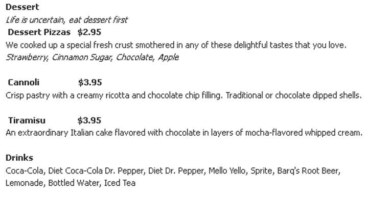 Leonardo's Pizza Villa - Harrison, AR menu_pic