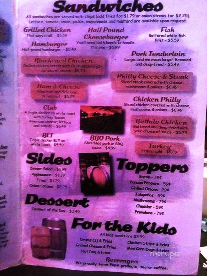 McIntosh's Pub n Grub - Bellbrook, OH menu_pic