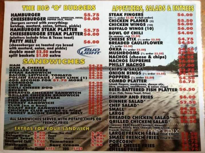 Oasis Lounge - Wichita, KS menu_pic