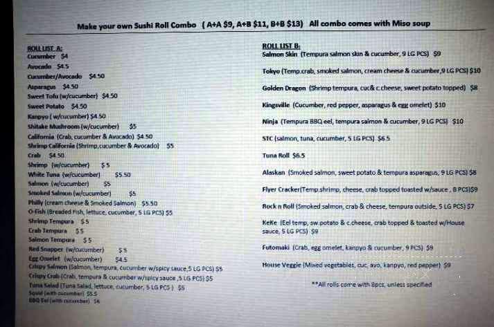 See Q Sushi - Windsor, ON menu_pic