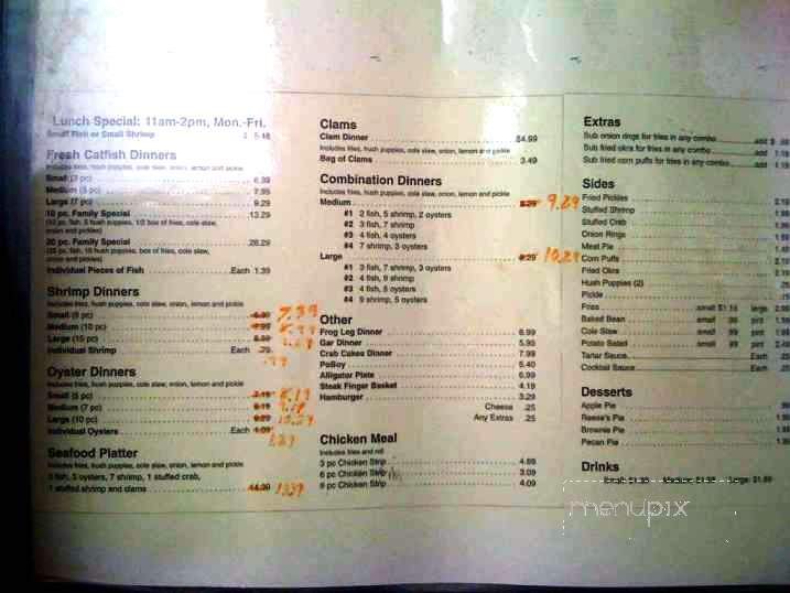 Bill's Fish & Fowl - Pineville, LA menu_pic