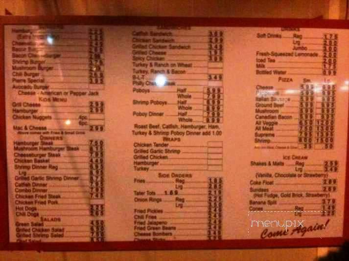 Dairy Barn - Lake Charles, LA menu_pic