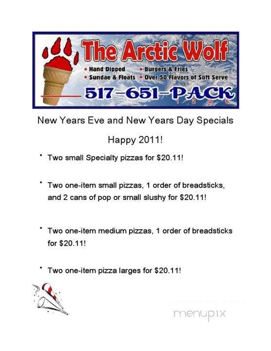 Arctic Wolf - Laingsburg, MI menu_pic