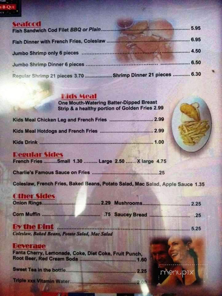 C Staples Bar-B-Q - Youngstown, OH menu_pic