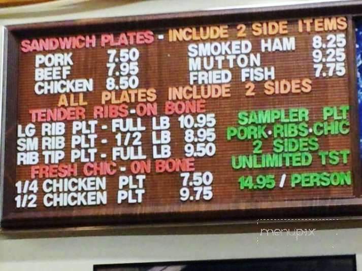Ole Hickory Pit Bar-B-Cue - Louisville, KY menu_pic