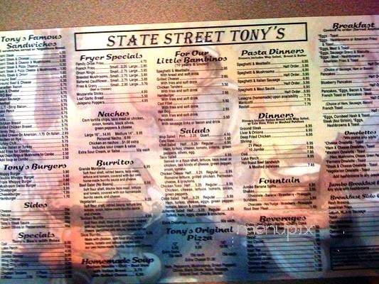 Tony's Original Restaurant - Saginaw, MI menu_pic