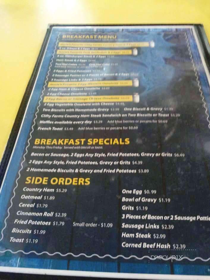 Jessie's Family Restaurant - Valley Station, KY menu_pic