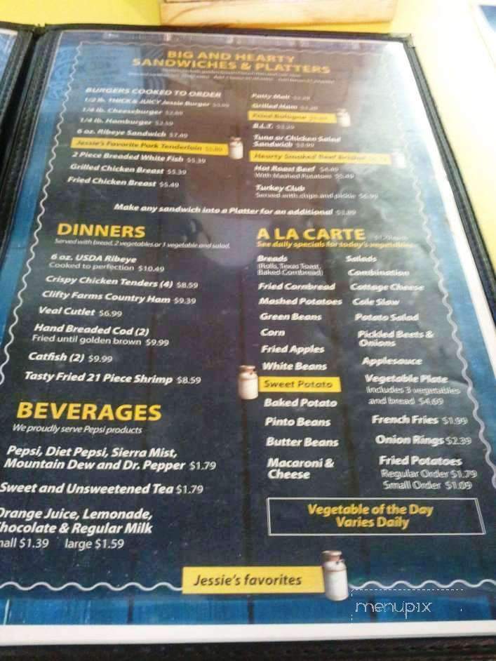Jessie's Family Restaurant - Valley Station, KY menu_pic