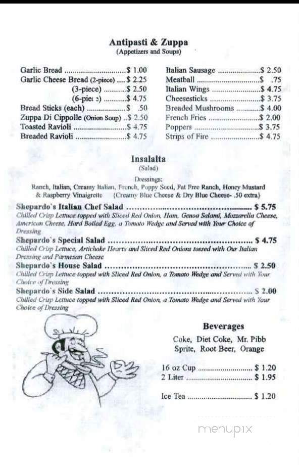 Shepardo's Italian Villa - Springfield, IL menu_pic