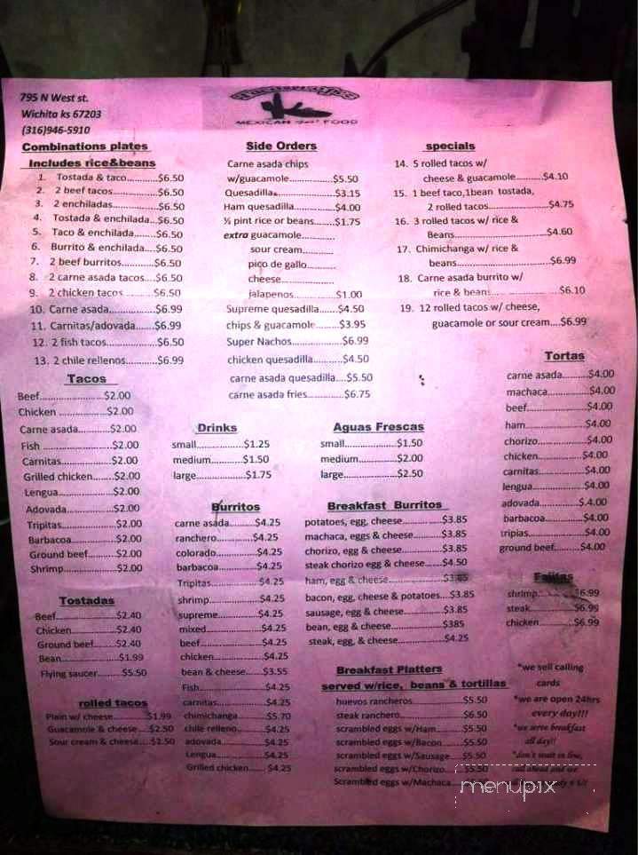 Taco Lopez - Wichita, KS menu_pic
