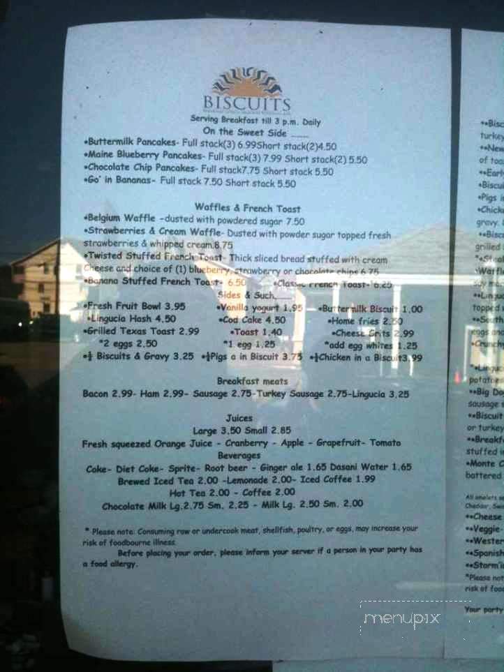 Biscuits - Oak Bluffs, MA menu_pic