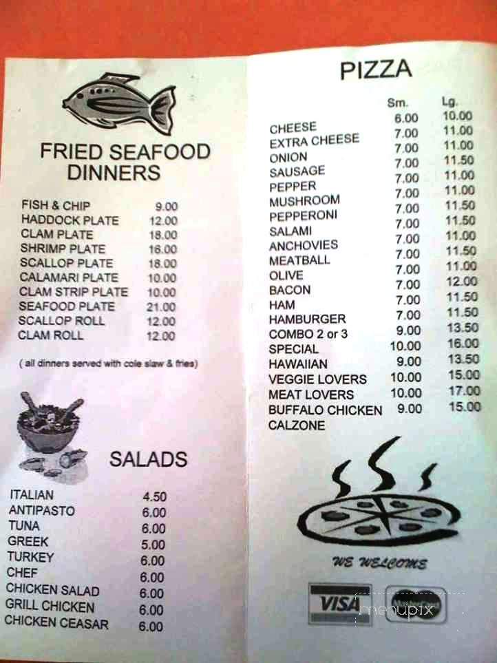 Nantasket Seafood - Hull, MA menu_pic