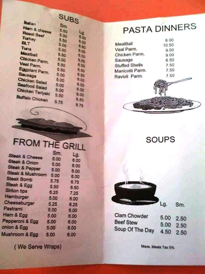 Nantasket Seafood - Hull, MA menu_pic