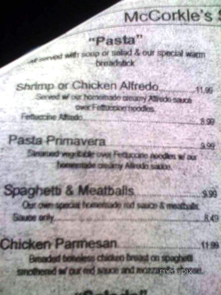 McCorkle's - Cameron, MO menu_pic