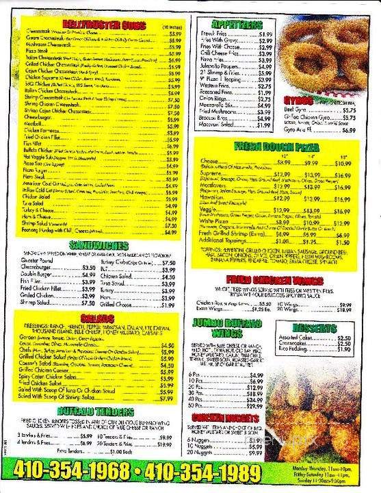 895 Grill - Baltimore, MD menu_pic