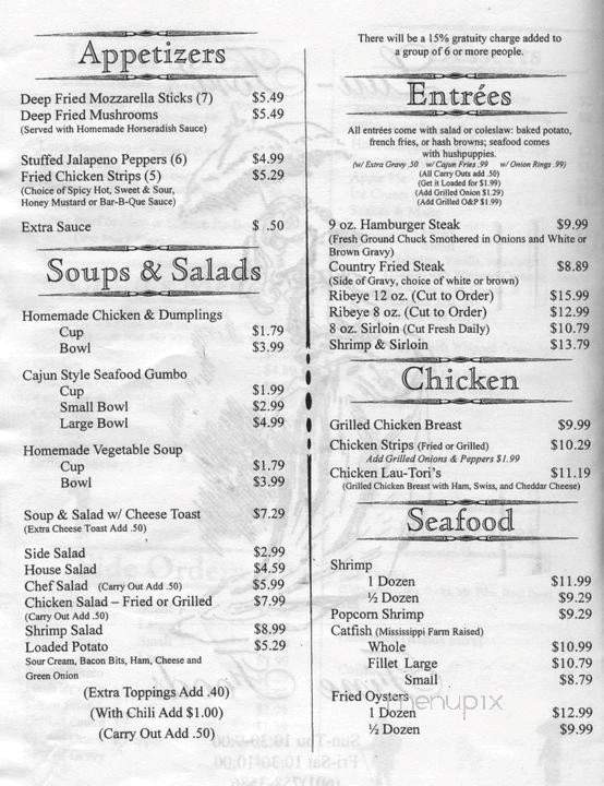 Lau-Tori's Fine Foods - Sumrall, MS menu_pic
