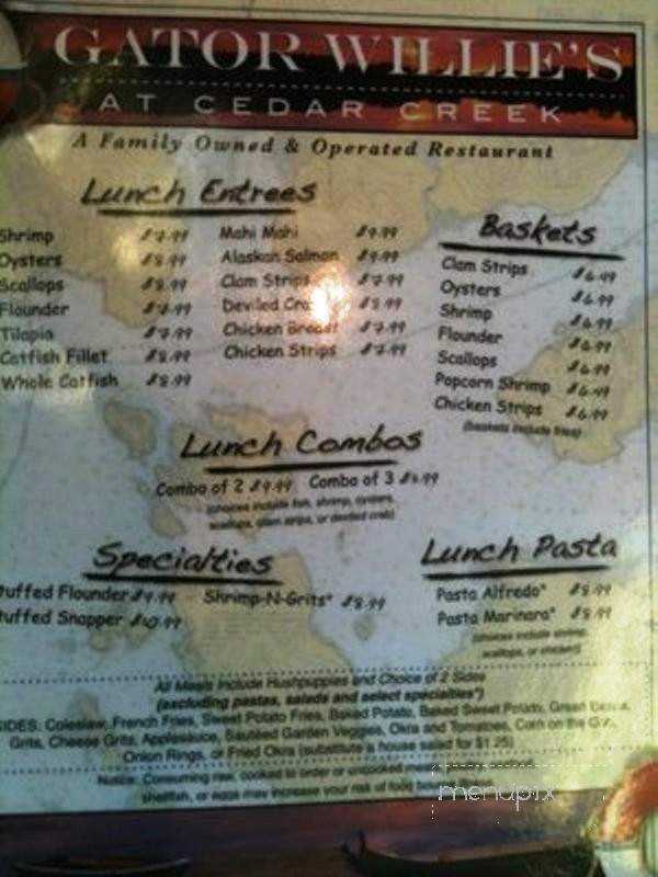 Cedar River Seafood-Waycross - Waycross, GA menu_pic