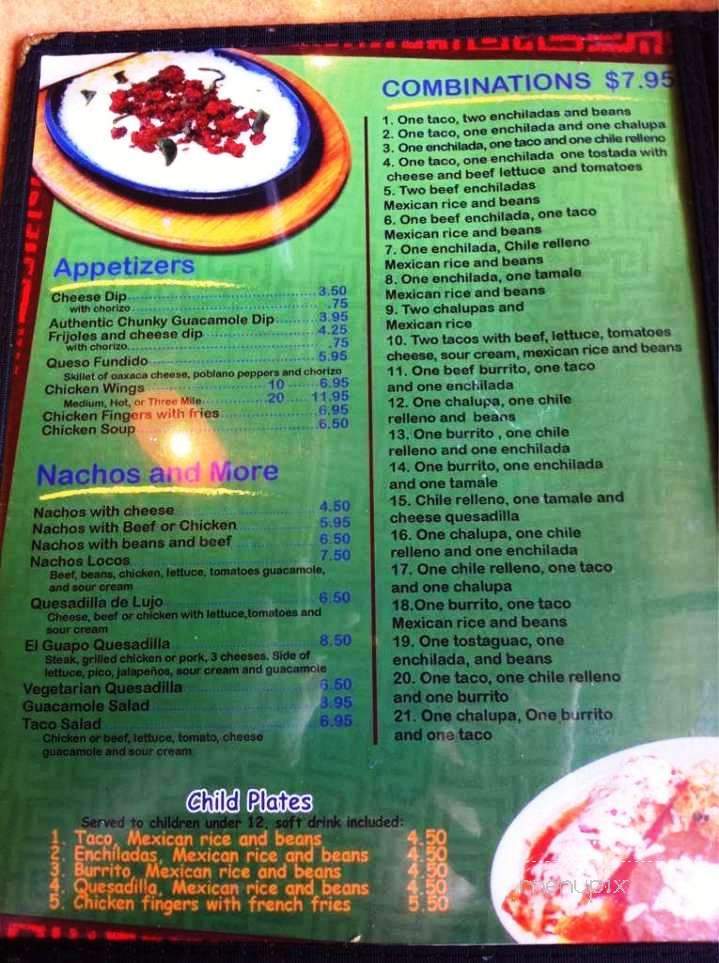 Fajita Grill - Valparaiso, IN menu_pic