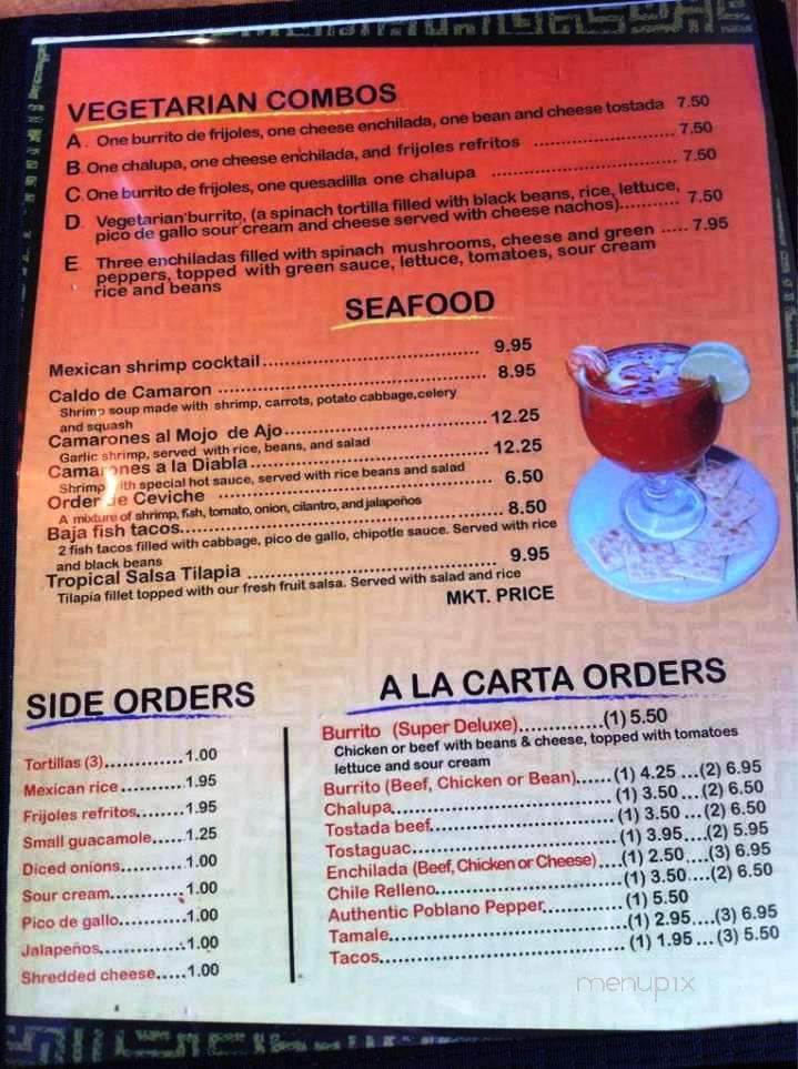 Fajita Grill - Valparaiso, IN menu_pic