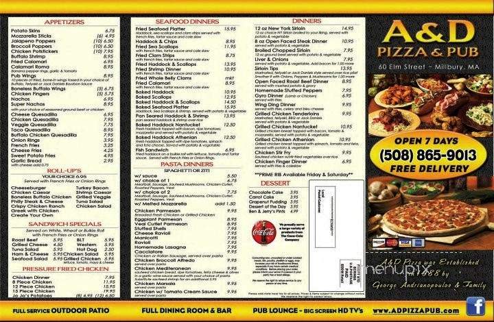 /2100058/A-and-D-Pizza-Millbury-MA - Millbury, MA