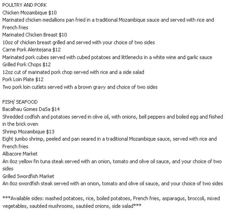 Mesa 21 - Fall River, MA menu_pic