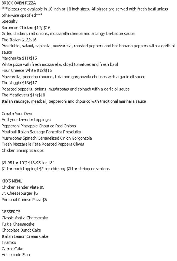 Mesa 21 - Fall River, MA menu_pic